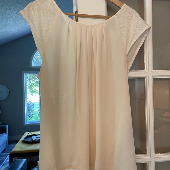 LC Lauren Conrad Tops - Lauren Conrad Lace Tie Back Blouse XL